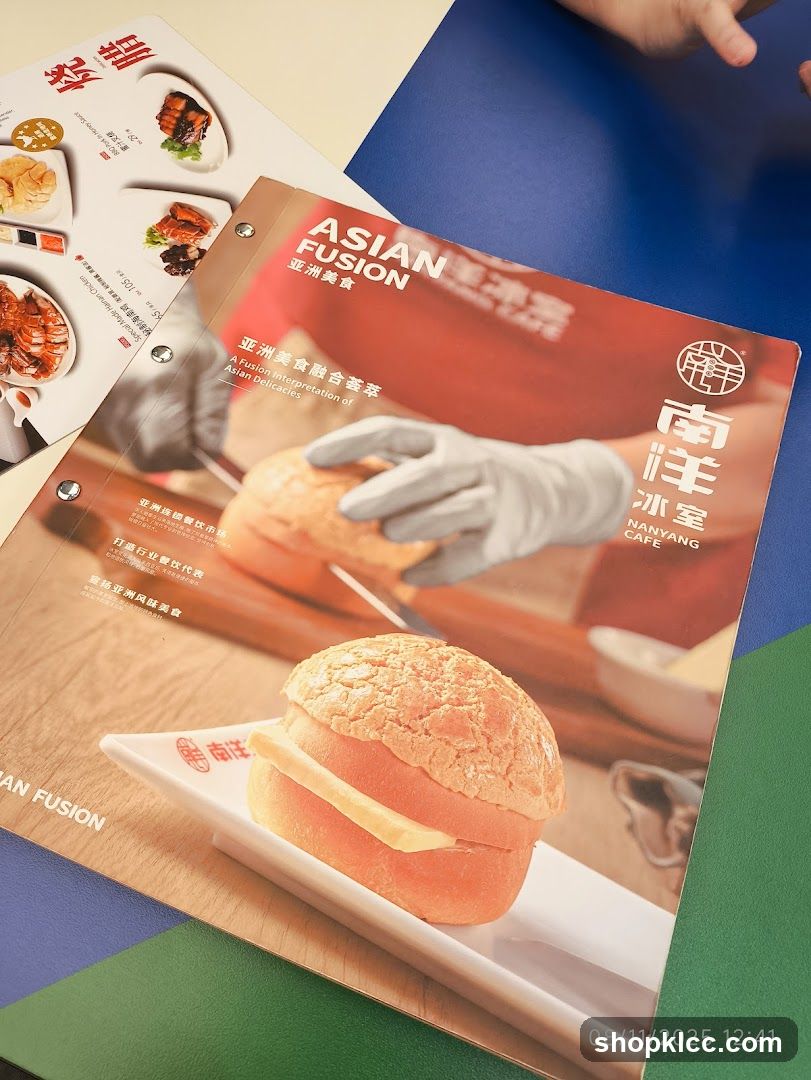 Asian Fusion Menu