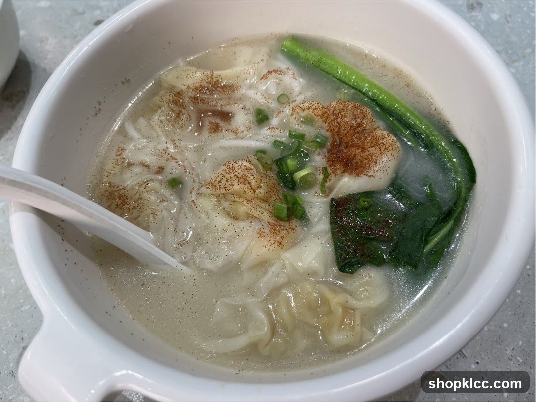 Wonton Noodle Soup