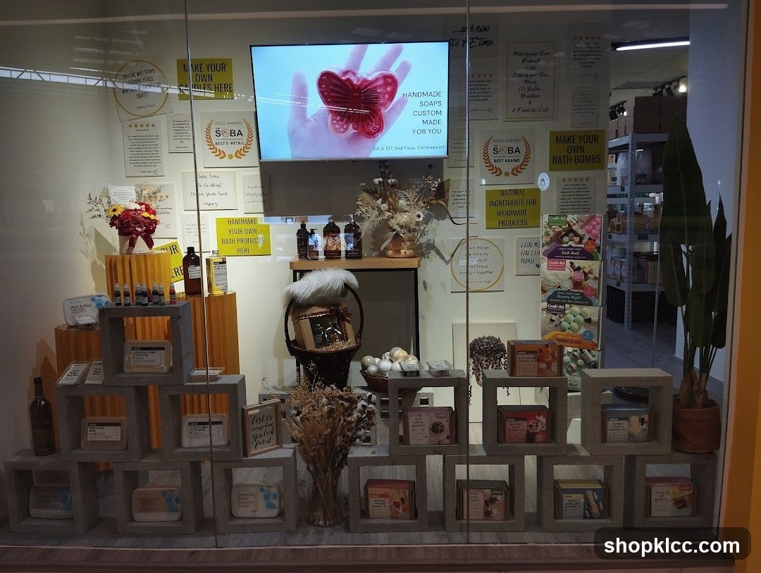 Handmade Soap and Bath Product Display