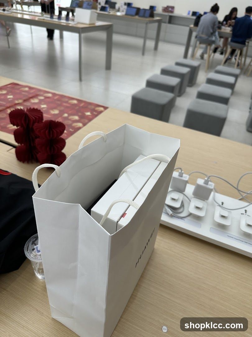 Shopping Bag with Electronics