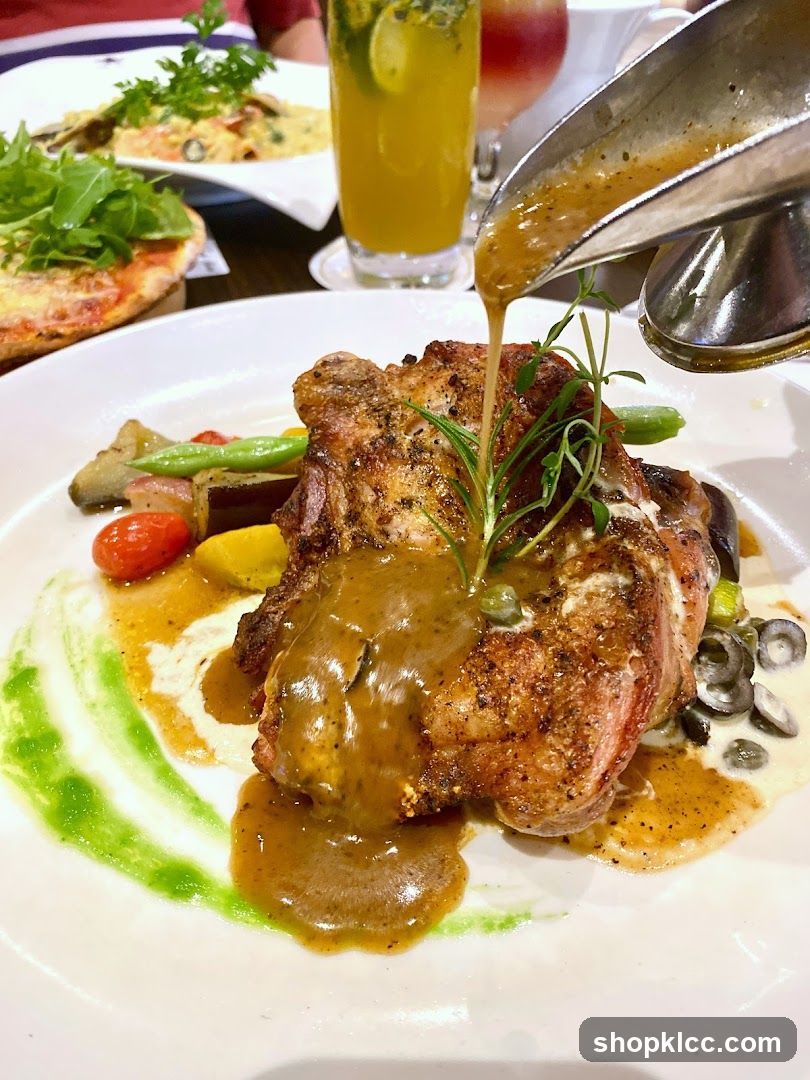 Chicken dish with sauce