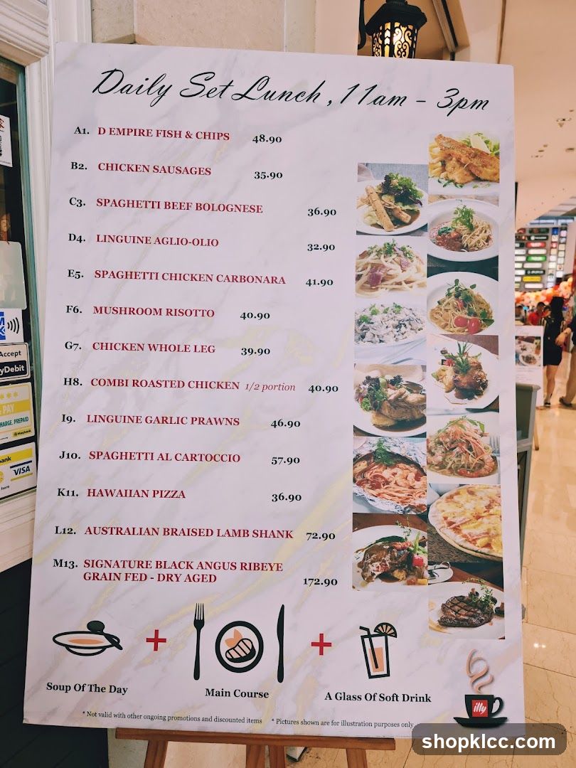Daily Set Lunch, 11am - 3pm