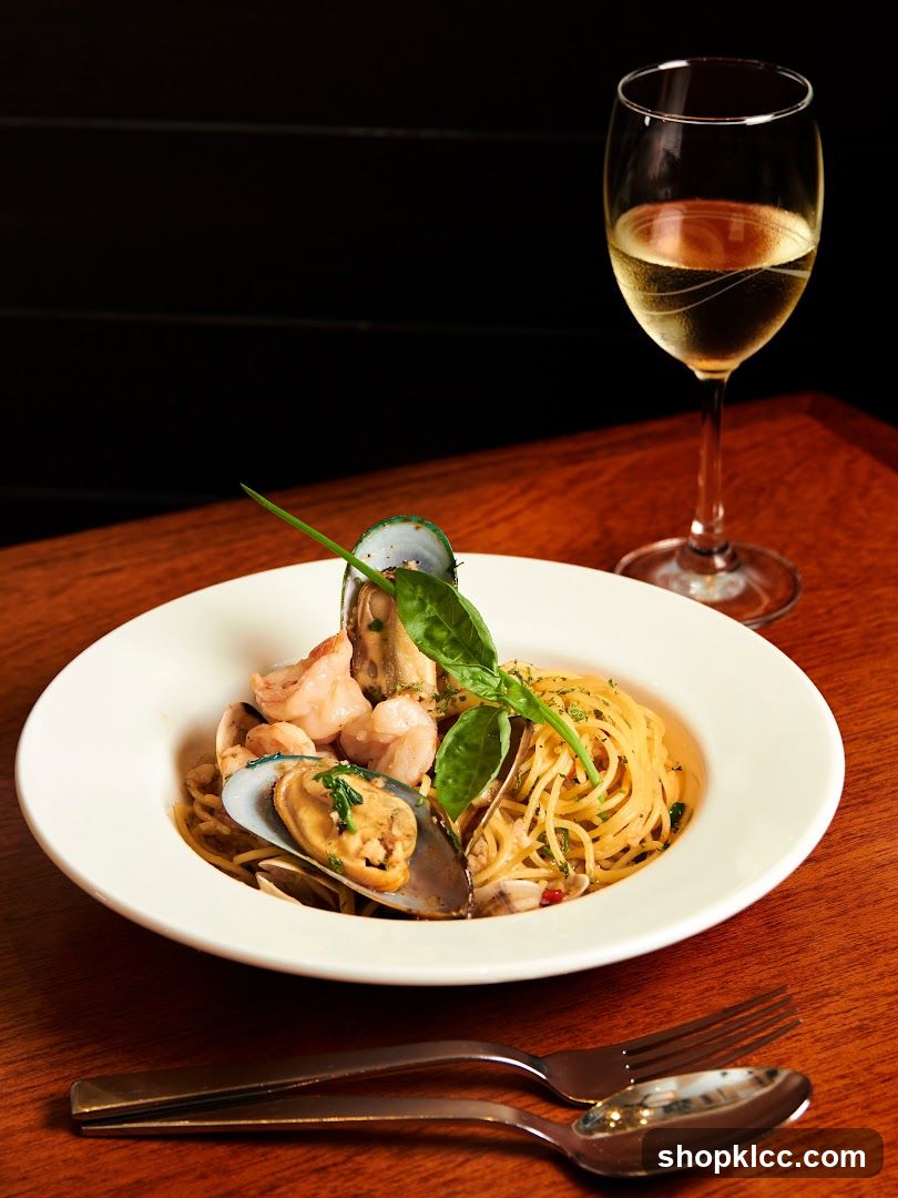 Seafood Pasta with White Wine