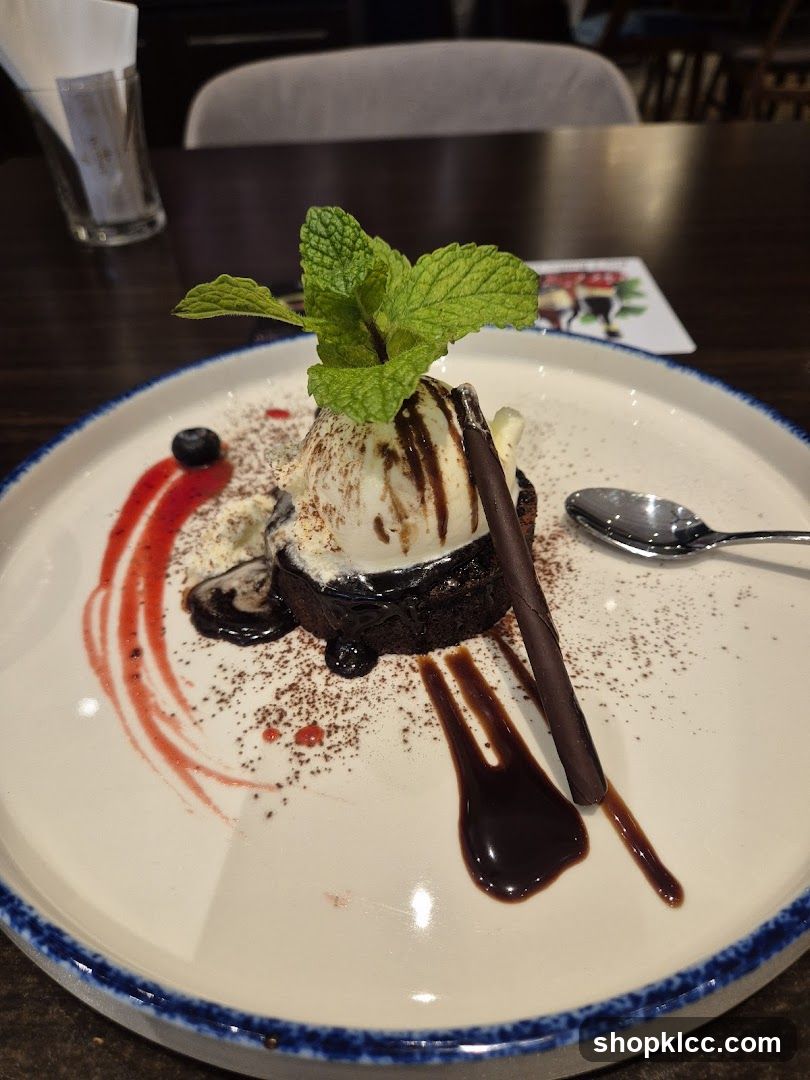 Chocolate Lava Cake with Ice Cream