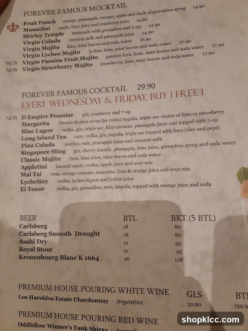 FOREVER FAMOUS MOCKTAIL