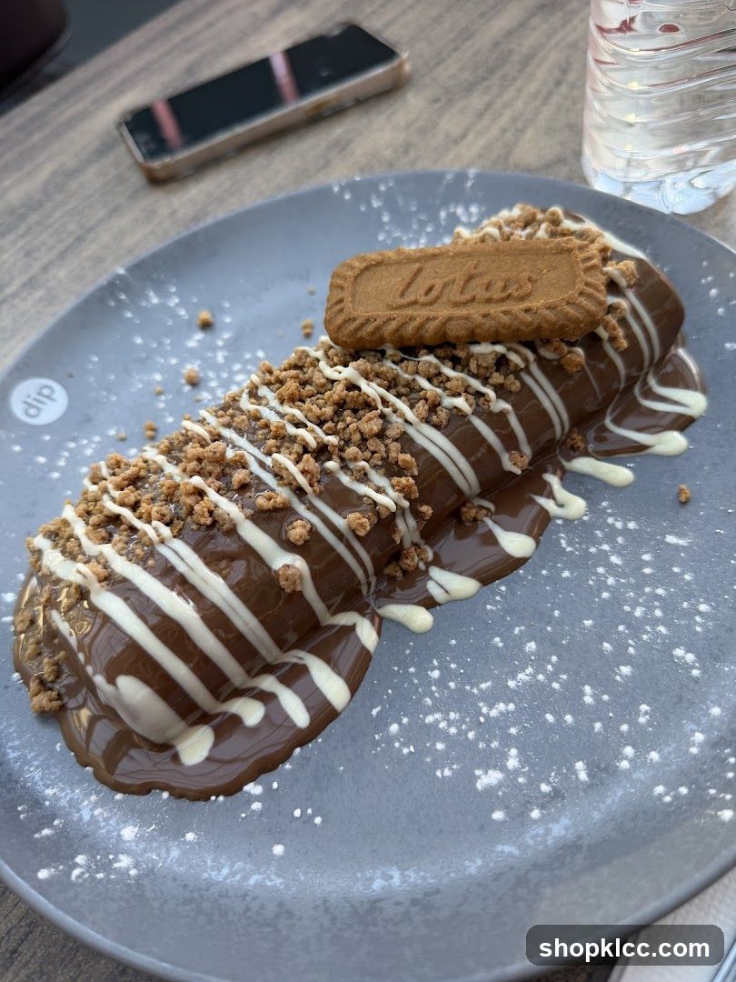 Dessert with Chocolate and Biscuit
