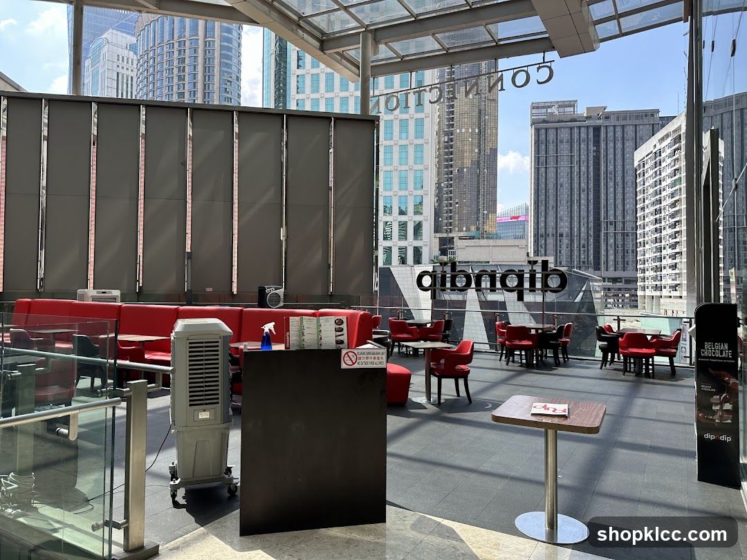 Outdoor Seating Area with City View