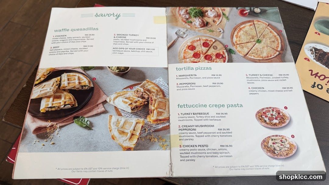 Savory Menu