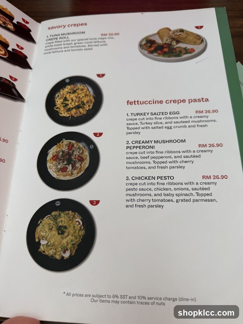 Savory Crepes & Fettuccine Crepe Pasta