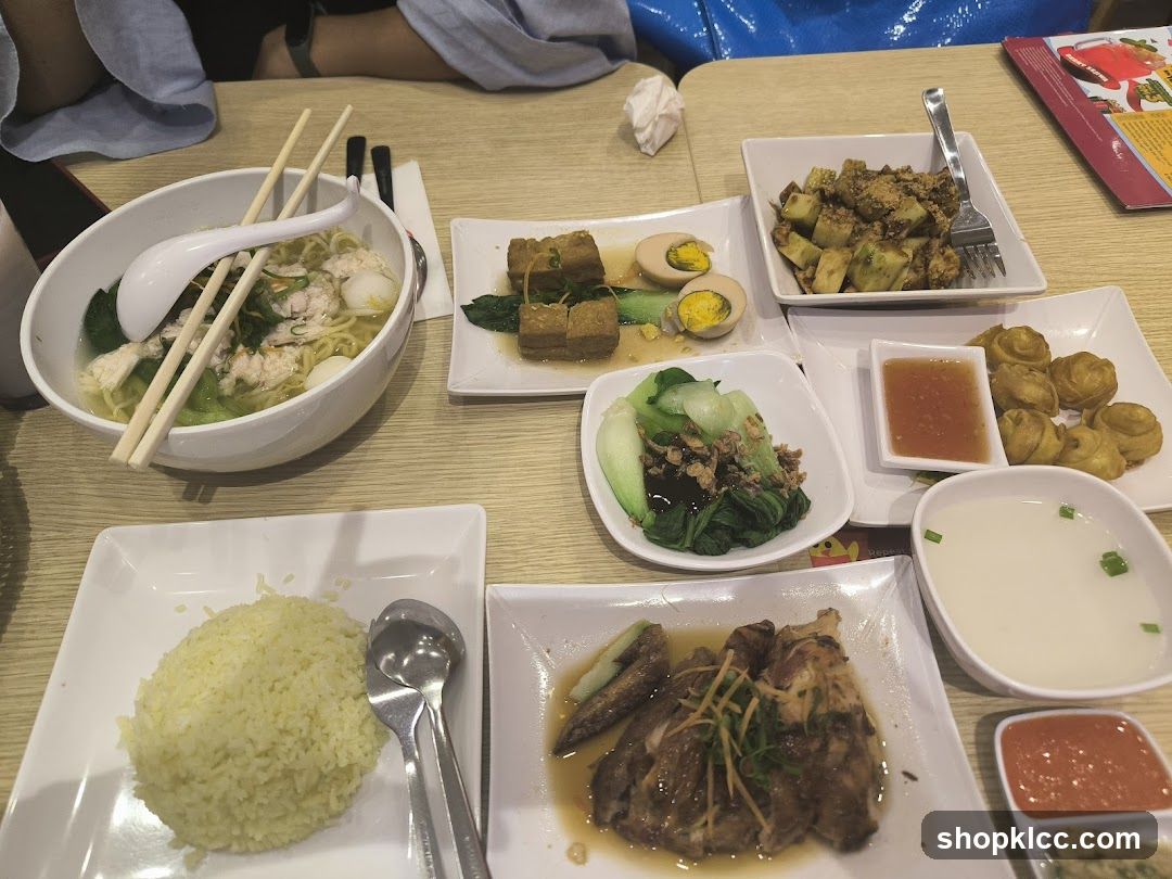 Table with various dishes