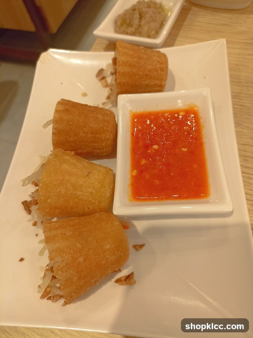 Fried Appetizers with Dipping Sauce