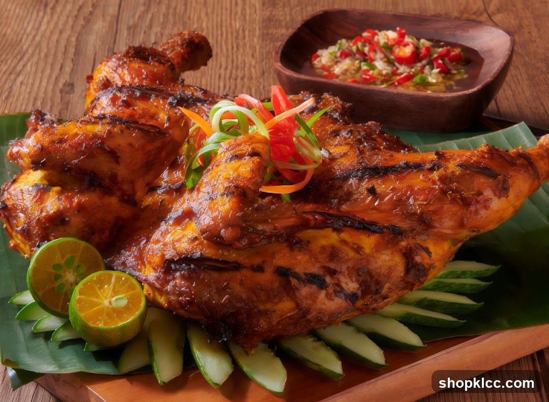 Whole Roasted Chicken with Chili Dip