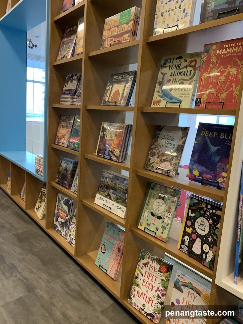 Bookshelves with children's books