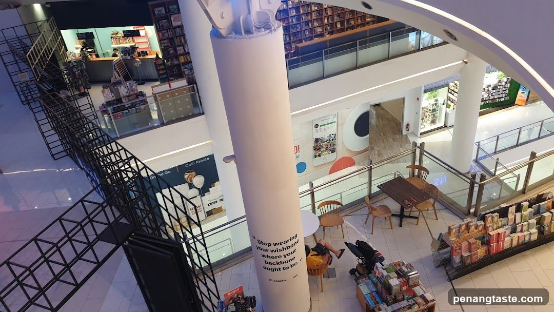 Interior of a multi-level shopping mall
