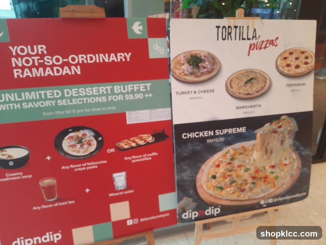 Ramadan Dessert Buffet and Tortilla Pizzas