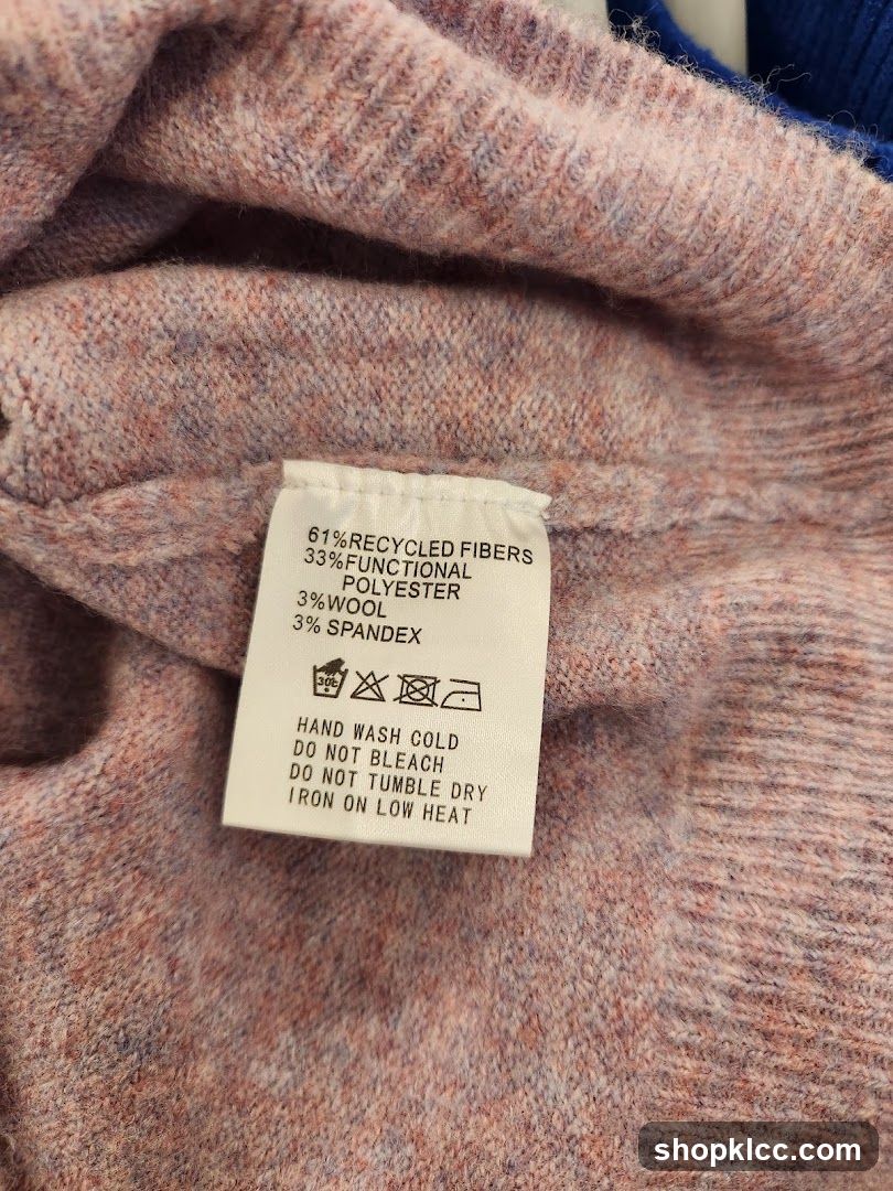 Clothing Care Label