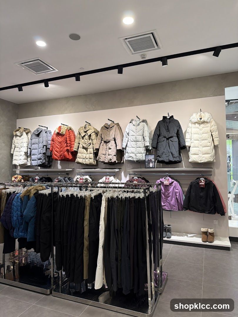 Winter Coats and Pants Display