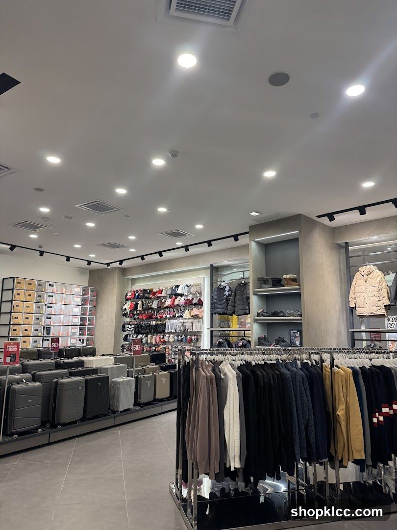 Clothing and Luggage Store Interior