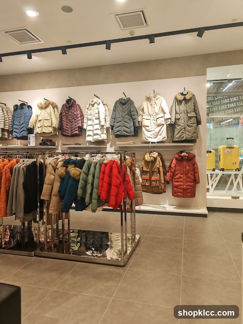 Winter Coats Display