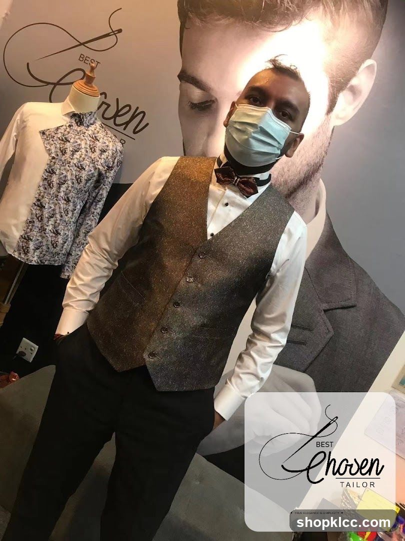Man in Tailored Vest and Shirt