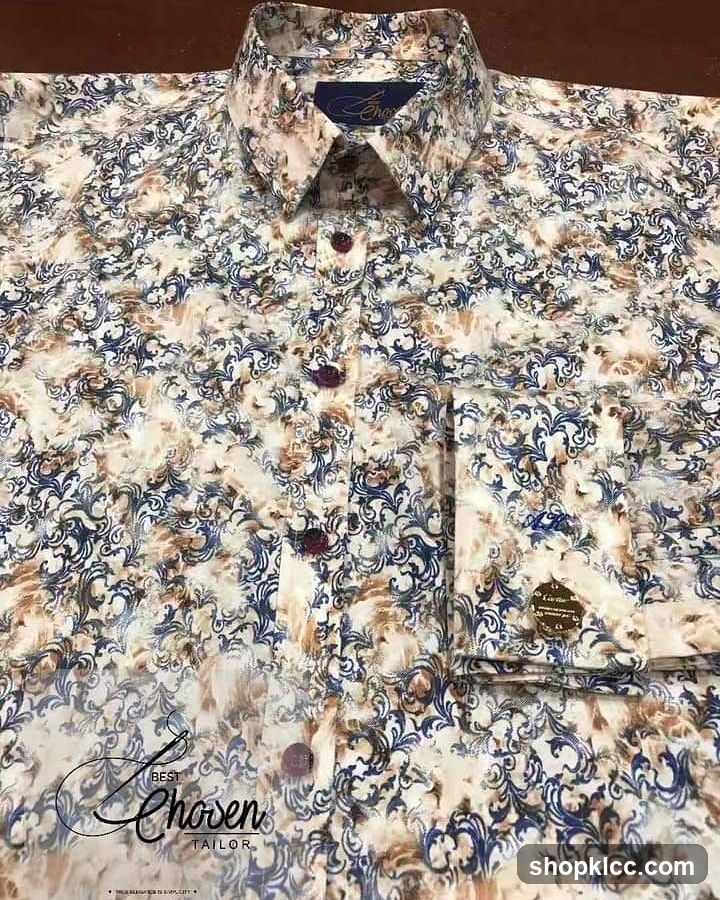 Patterned Dress Shirt