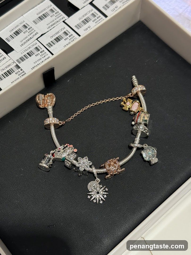 Charm Bracelet with Price Tags
