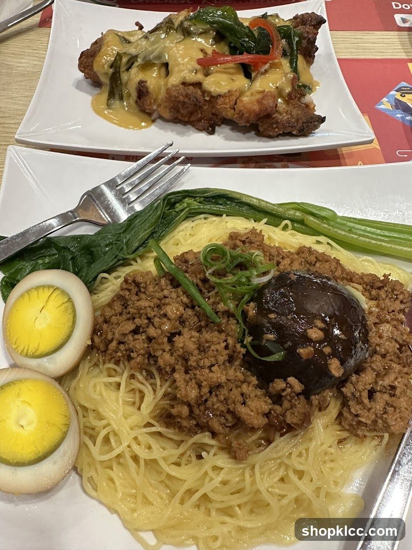 Two Plates of Food