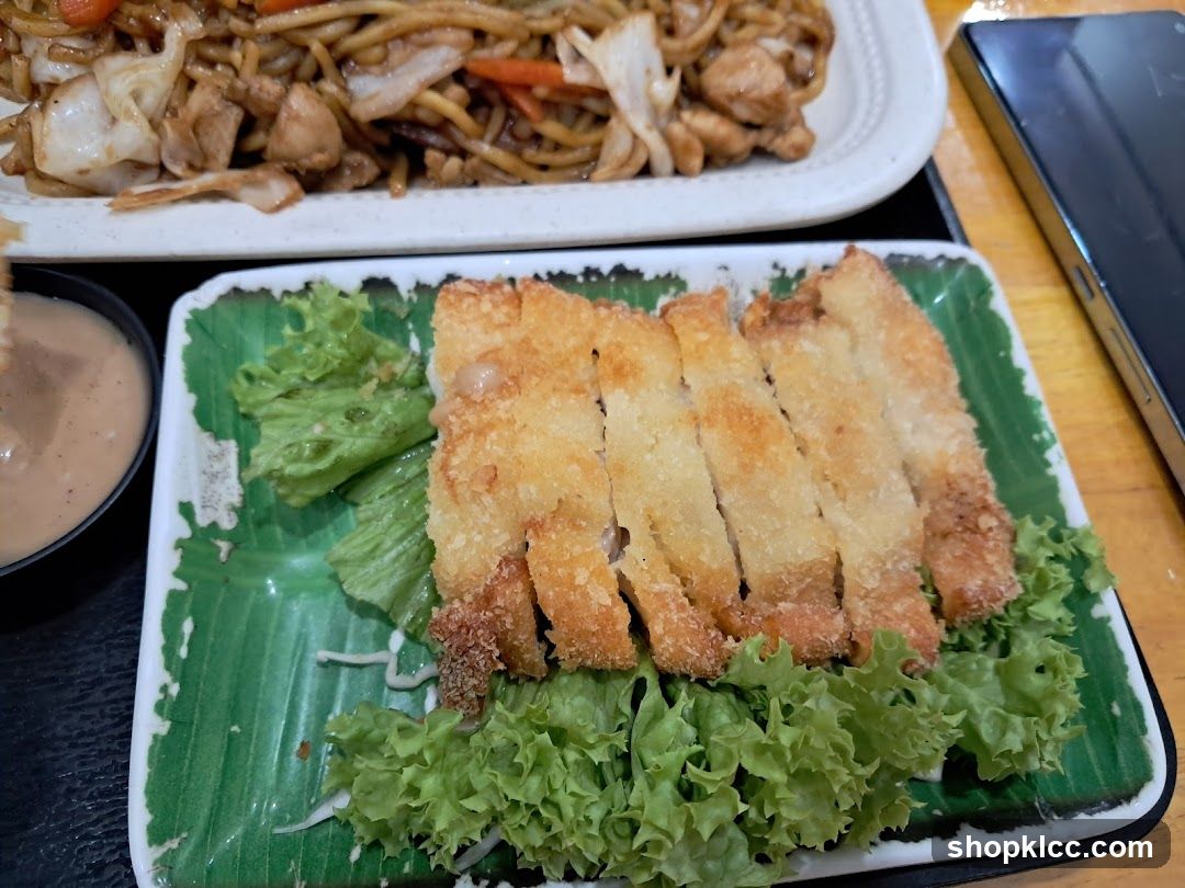 Fried Chicken and Noodles
