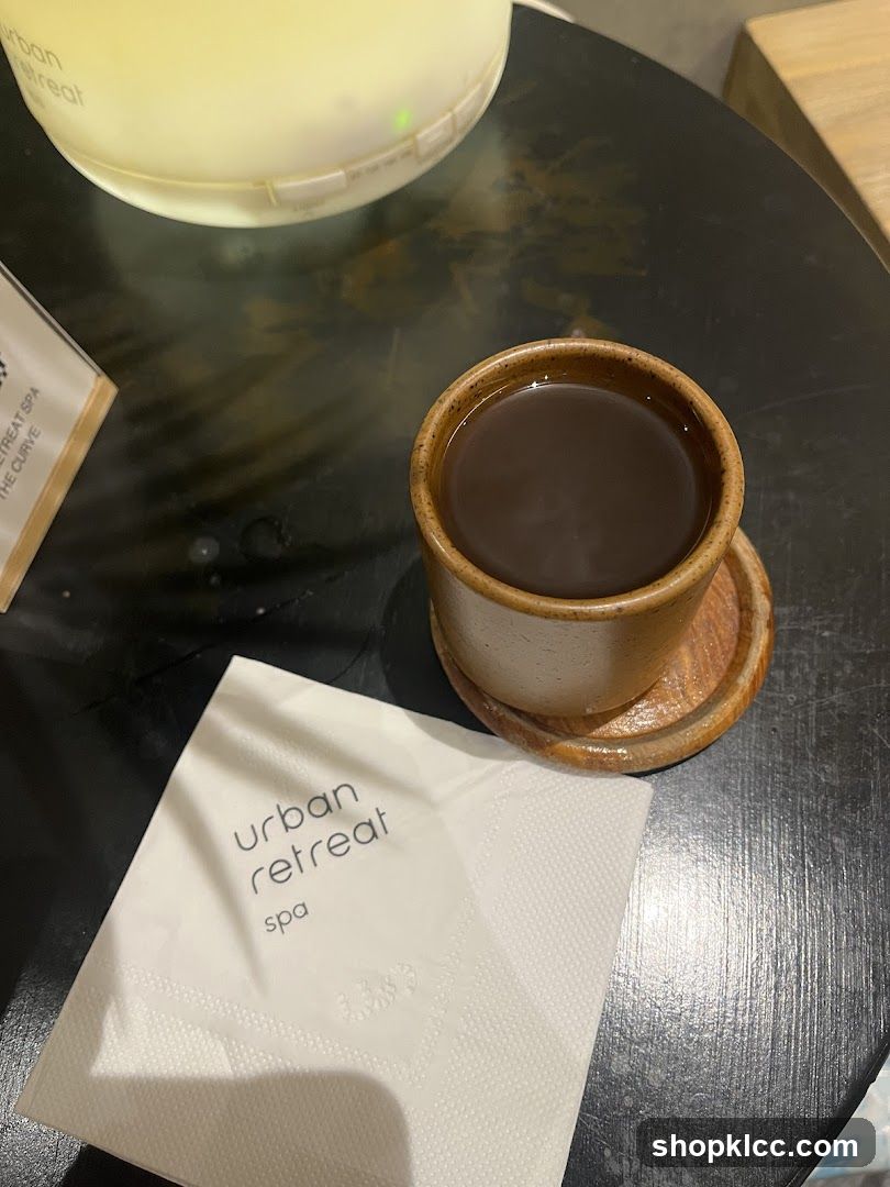 Cup of tea and napkin