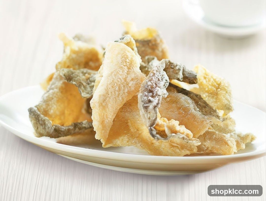 Crispy Fried Fish Skin