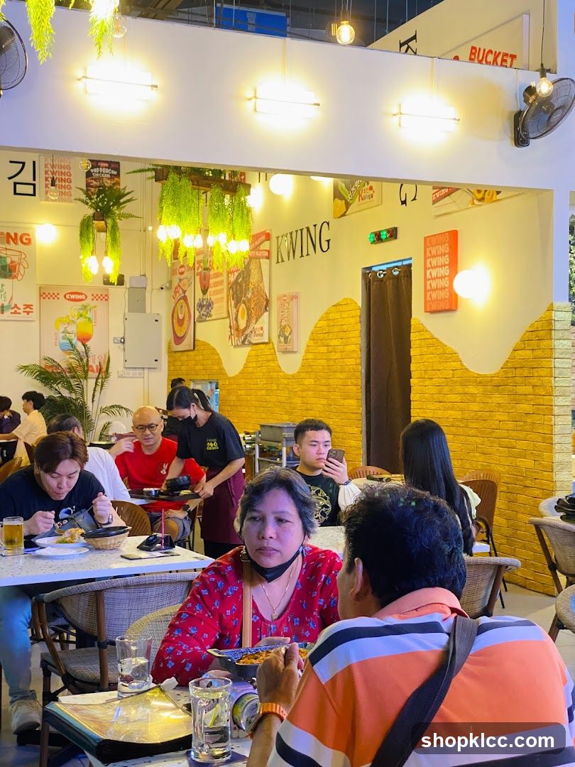 Restaurant Interior with Diners