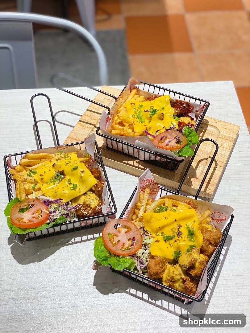 Three Baskets of Loaded Fries