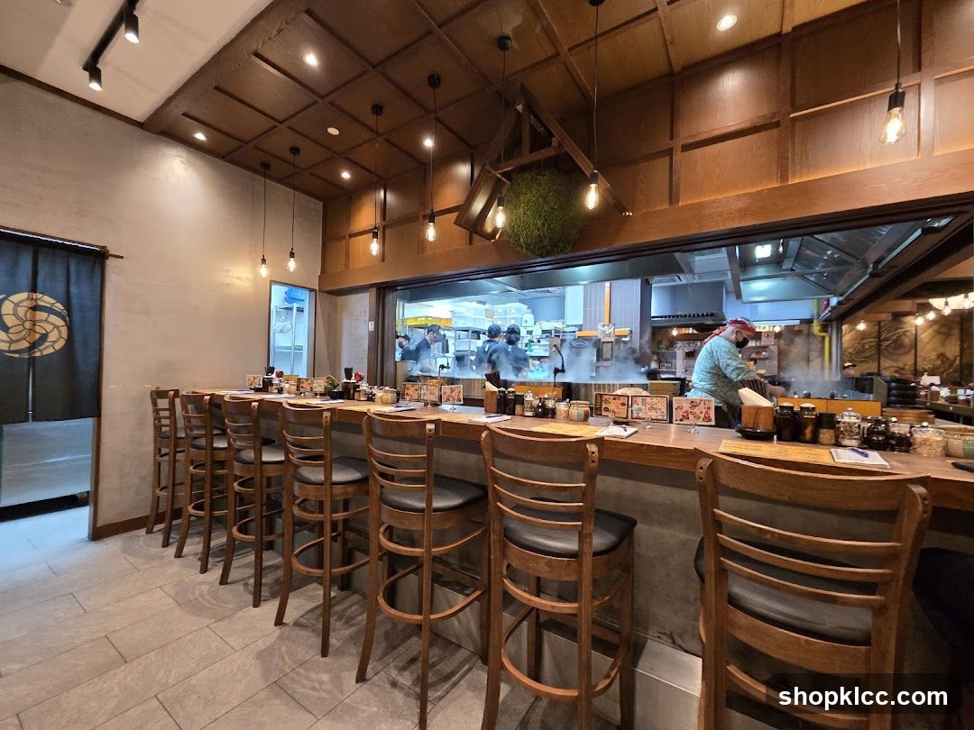 Restaurant Interior with Bar Seating