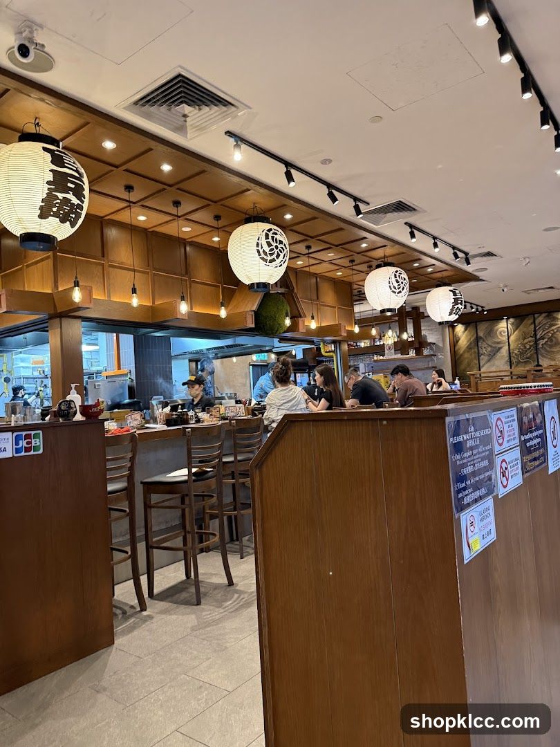 Restaurant Interior with Lanterns