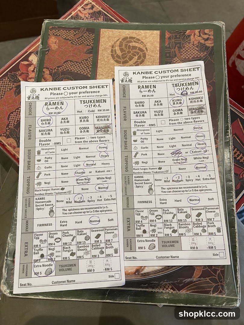 KANBE CUSTOM SHEET