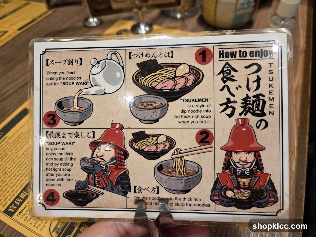 How to enjoy Tsukemen