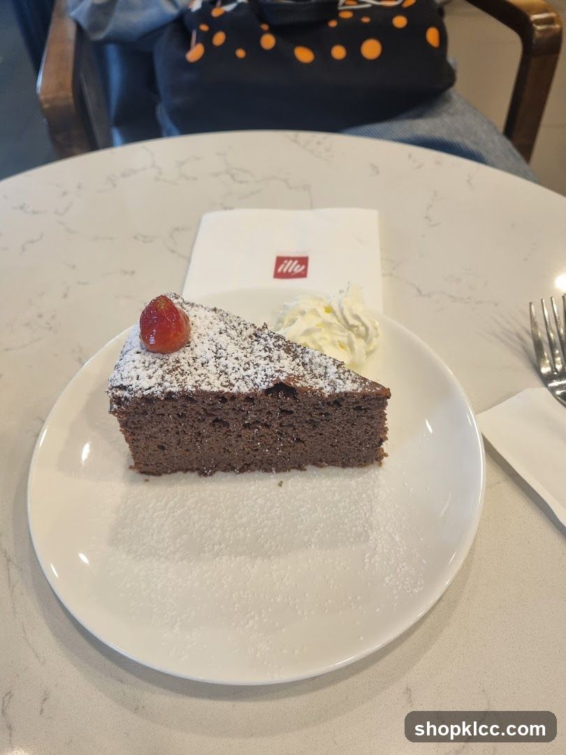 Chocolate cake with strawberry and whipped cream