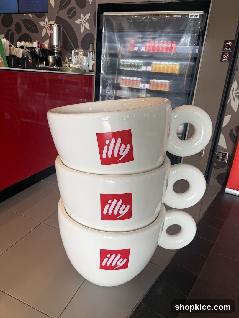 Giant Illy Coffee Cups