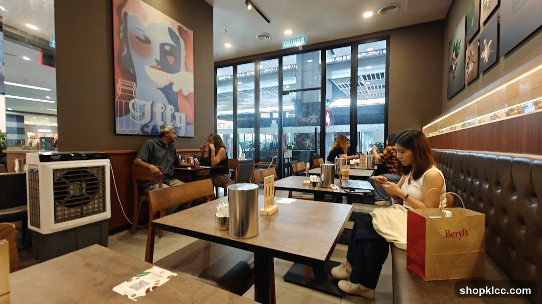 Cafe Interior with Patrons