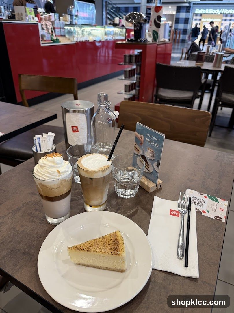 Dessert and Coffee at Illy Cafe