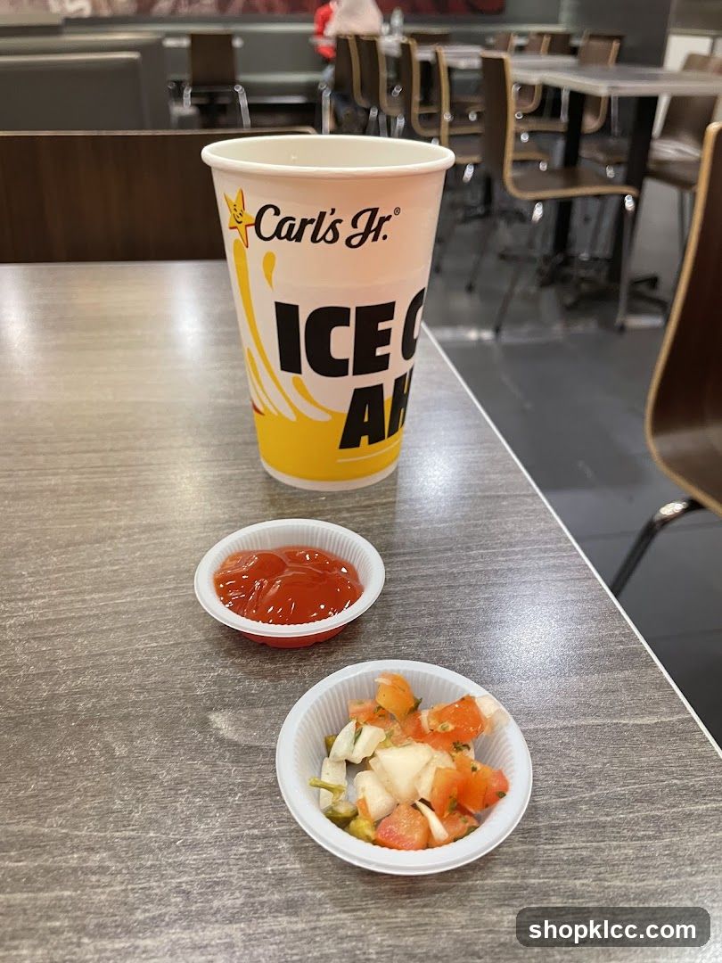 Carl's Jr. Drink Cup with Condiments