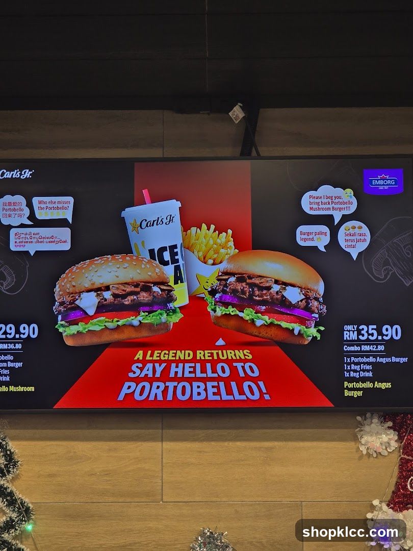 Carl's Jr. Portobello Burger Promotion
