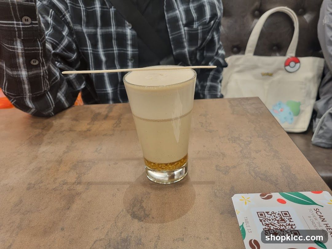 Coffee Drink with QR Code Menu