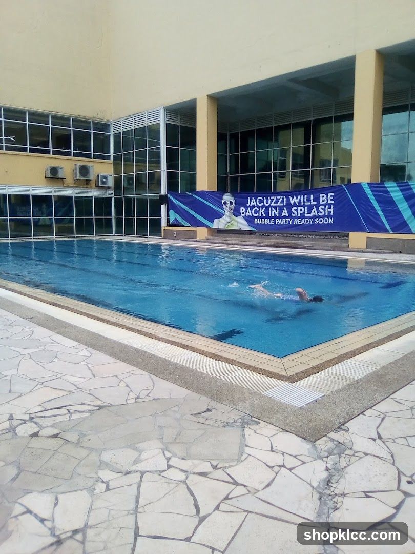 Swimming Pool with Banner