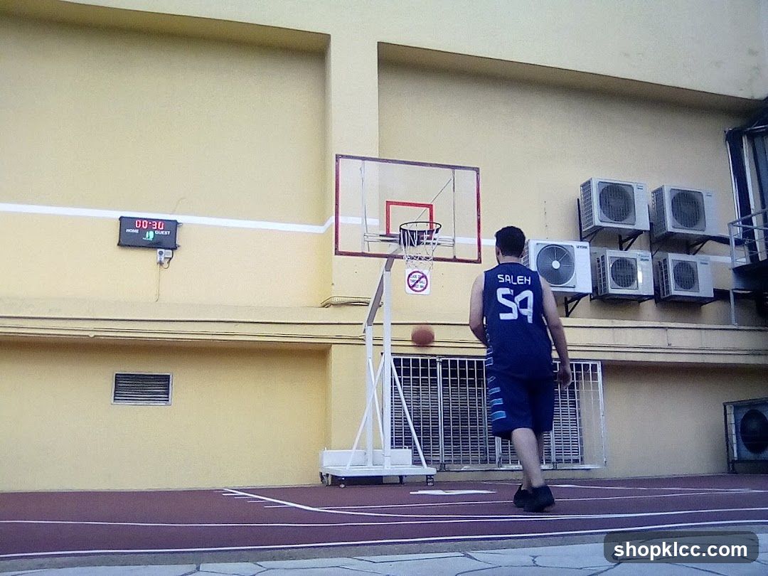 Basketball Court with Player