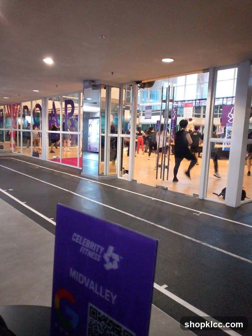 Fitness Studio with People Exercising
