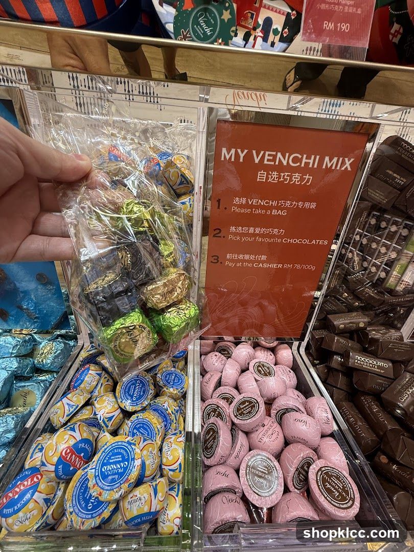 Venchi Chocolate Display