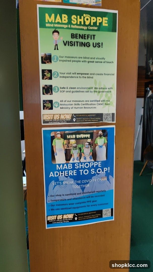 Mab Shoppe Information Posters