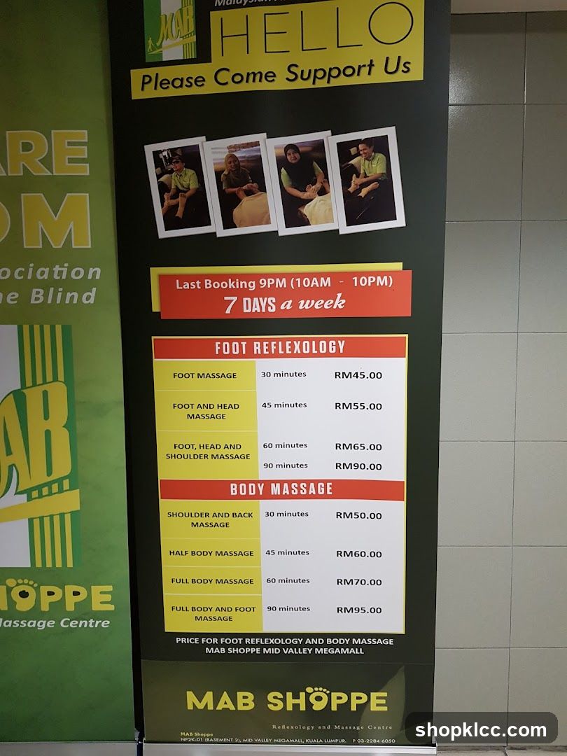 MAB SHOPPE Reflexology and Massage Centre