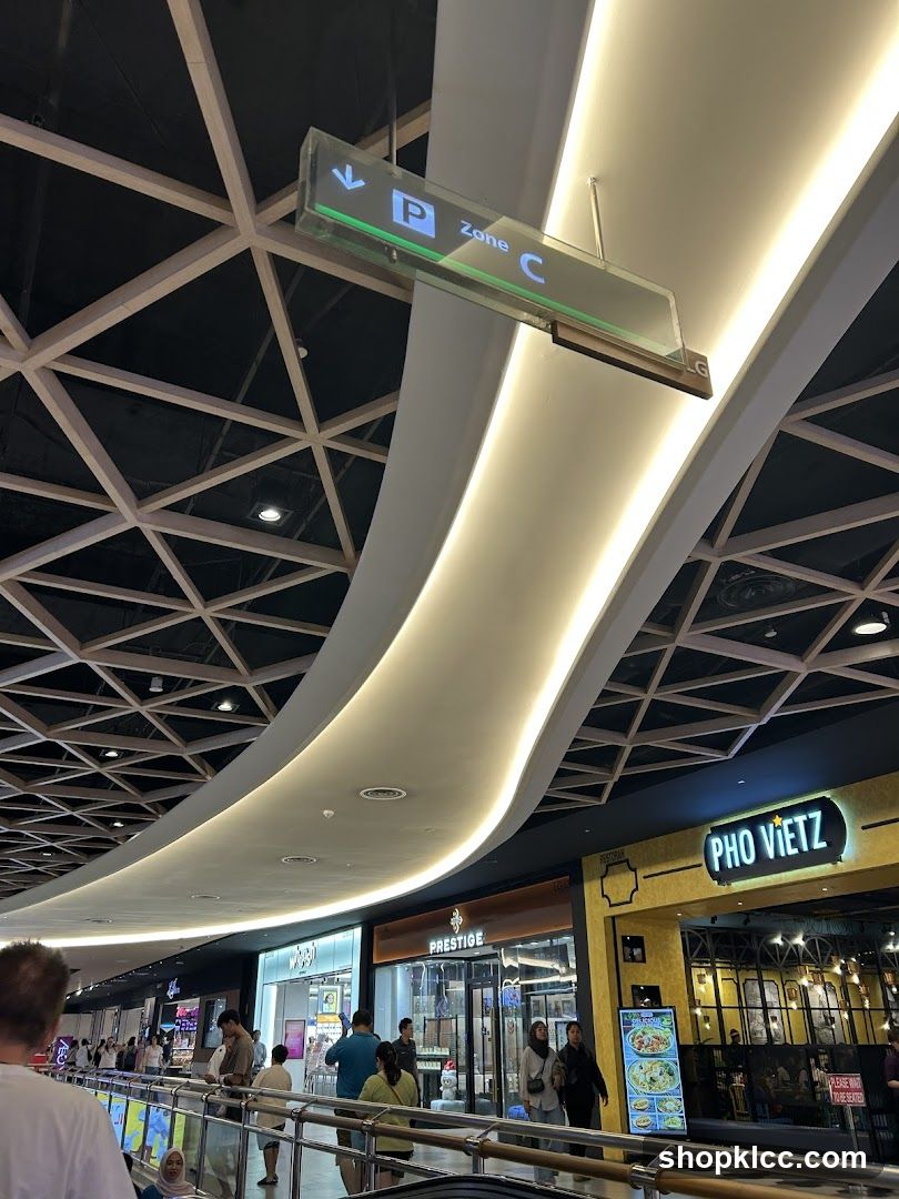 Mall Interior with Signage